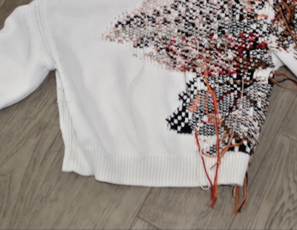 Dorothee Schumacher Fringe Sweater Cotton Knit Size Small - Picture 11 of 14
